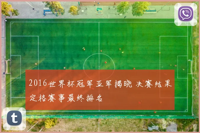 2016世界杯冠军亚军揭晓 决赛结果定格赛事最终排名
